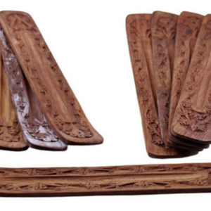 Wood Boat Standard Incense Burner