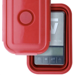Truweigh Crimson Collapsible Bowl Scale 1000g x .1g