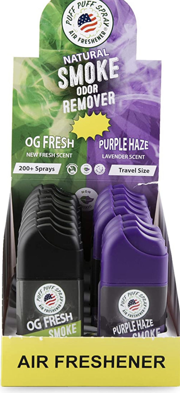 Puff Puff Travel Smoke Eliminating Spray - 2 Scents - Image 2