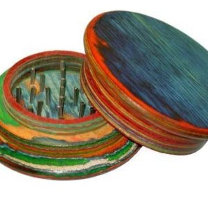 Colorful Round Wood 2pc Grinder