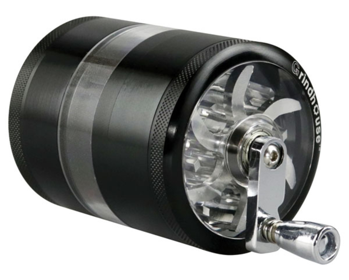 Grindhouse 2.5" Aluminum 4pc Grinder w/ Crank & Side Window