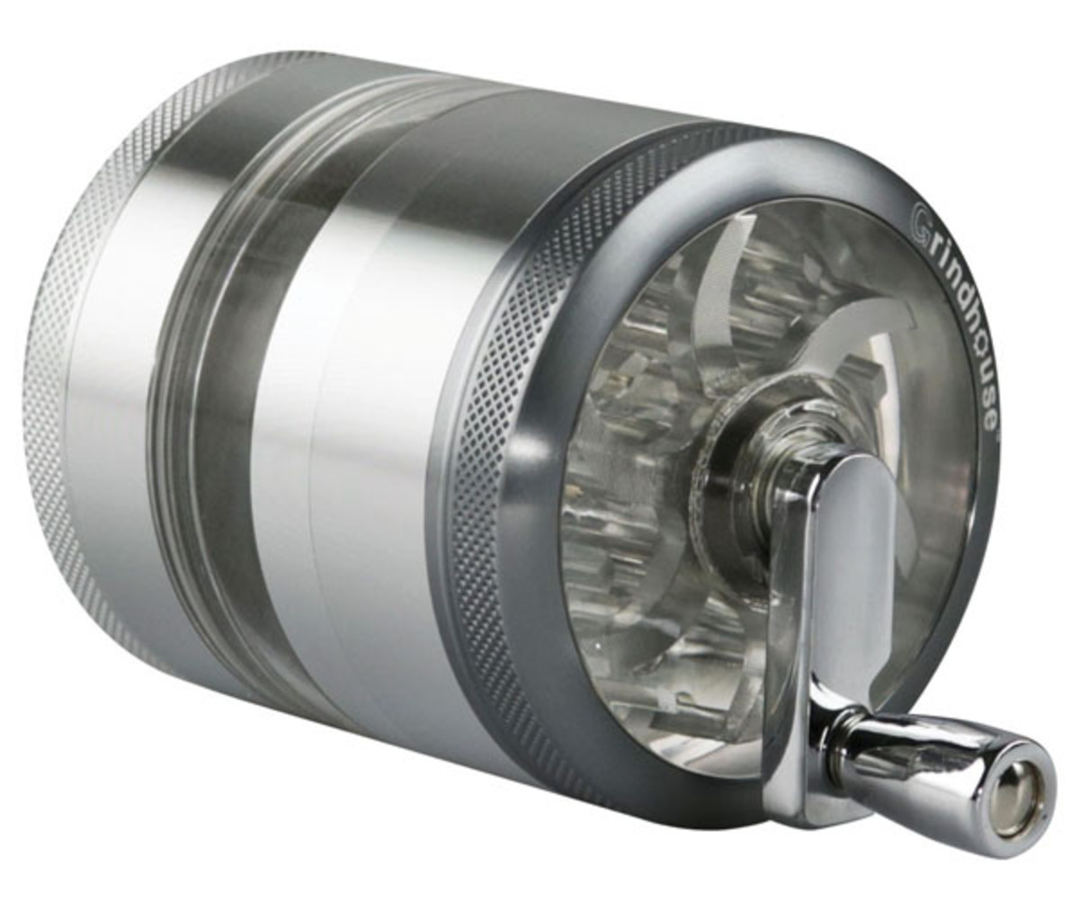 Grindhouse 2.5" Aluminum 4pc Grinder w/ Crank & Side Window - Image 4