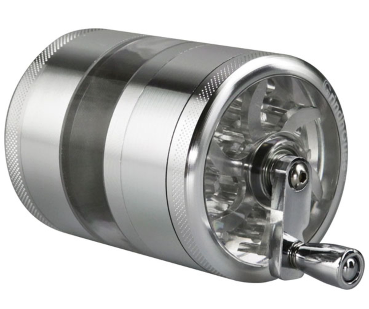 Grindhouse 2.5" Aluminum 4pc Grinder w/ Crank & Side Window - Image 2