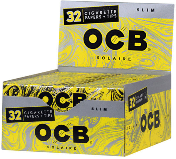 OCB Solaire Slim Rolling Papers & Tips