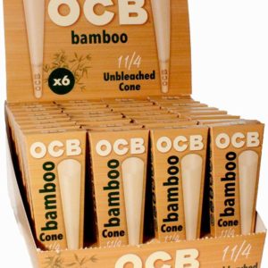 OCB Bamboo Unbleached Cones 1 1/4