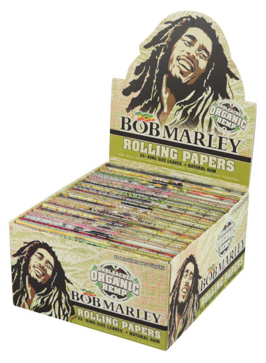 Bob Marley Rolling Papers Organic Hemp - Kingsize