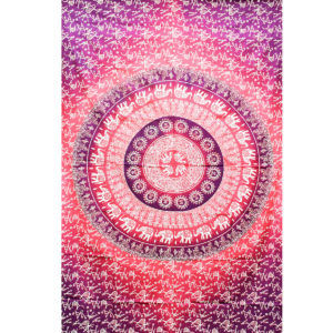 ThreadHeads Fancy Pink Mandala Tapestry | 55" x 83"