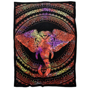 ThreadHeads Mystic Elephant Multicolor Tapestry | 55" x 83"