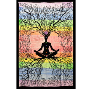 ThreadHeads Rooted Chakra Meditation Tapestry | 55" x 83"