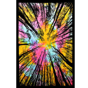 ThreadHeads Tie-Dye Forest Sky Tapestry | 55" x 83"