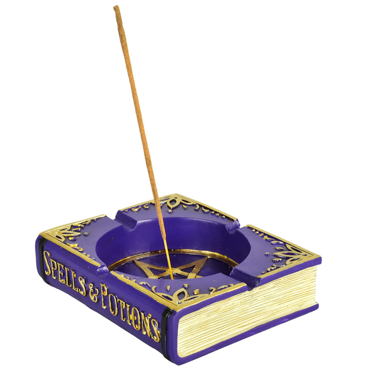 Pentagram Book Incense Burner / Ashtray
