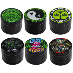 Smokezilla Graphic Metal Grinder | 4pc | 2"