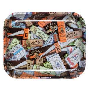 Zig Zag Metal Rolling Tray Paper Mix - Large