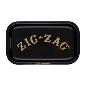 Zig Zag Logo Rolling Tray - Black