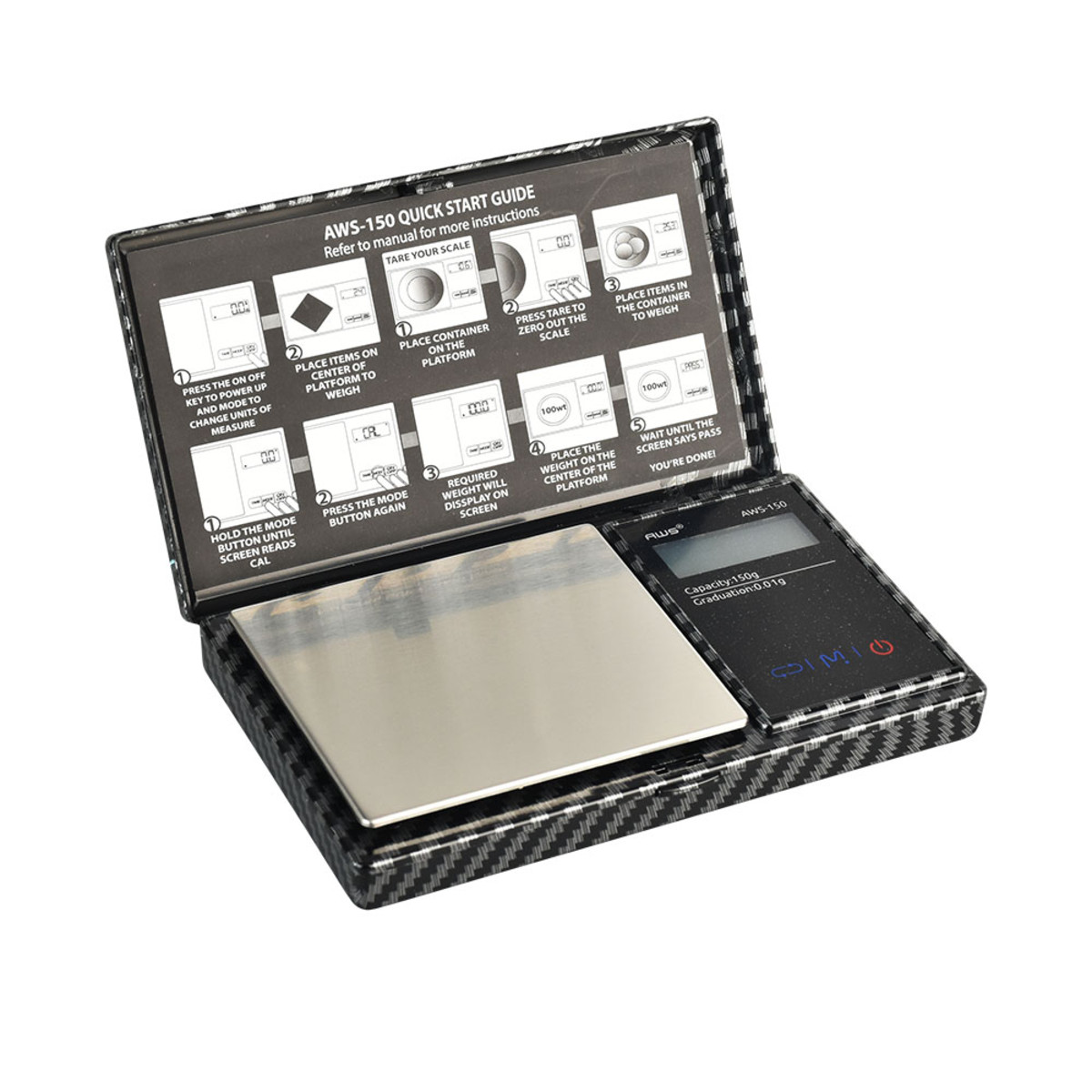 AWS Carbon Fiber Digital Scale Limited Edition | 150g x 0.01g