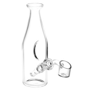Bottle Style Glass Rig w/ Angle Cut Banger | 6.25"
