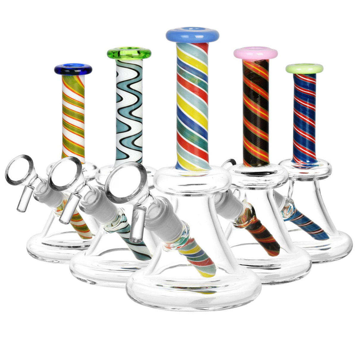 Candy Twist Water Pipe & Downstem | 6.5"