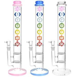 Chakra Straight Tube Water Pipe | 17"