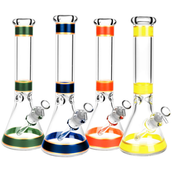 Color Band Beaker Water Pipe | 14"