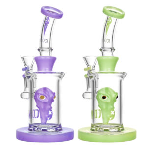 Diamond Glass Icon Xeno Water Pipe - 8"