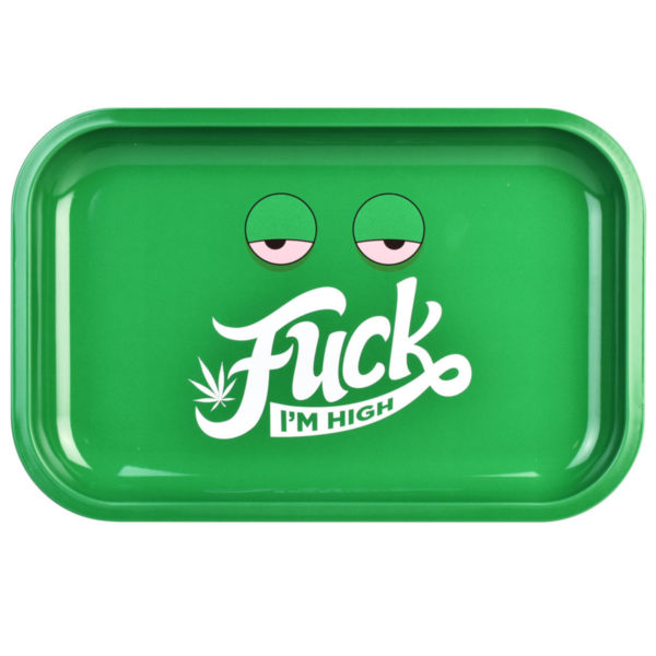 F*ck I'm High Metal Rolling Tray | 11" x 7"