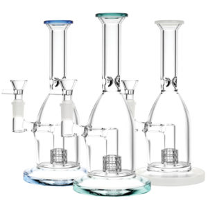 Glass Water Pipe w/ Matrix Perc | 9"
