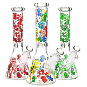 Mushroom Beaker Water Pipe | 10"