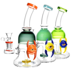 Horned Eye Bell Style Water Pipe | 9"