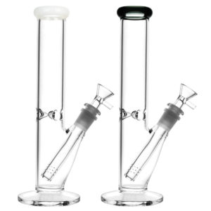 Minimalist Glass Tube Water Pipe | 9.5"