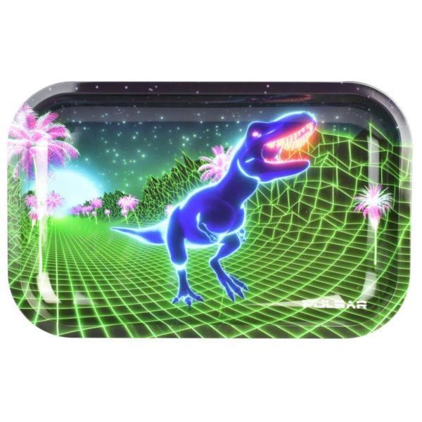 Pulsar Metal Rolling Tray | 80s T-Rex | 11"x7"