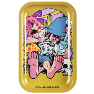 Pulsar Metal Rolling Tray | Flamingo Wizard | 11"x7"