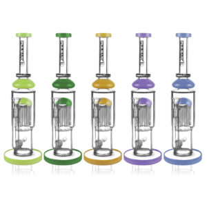 Pulsar Tree Perc Colorful Water Pipe - 13"