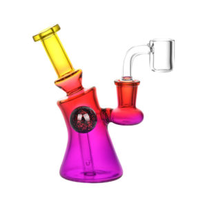Rainbow Sorcery Dab Rig w/ Dichro Marble | 5.25"