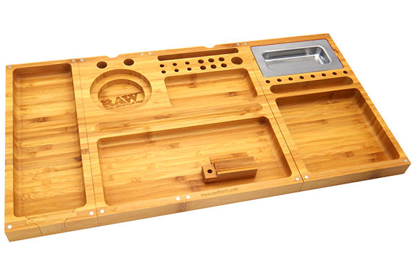 Raw Triple Flip Bamboo Tray