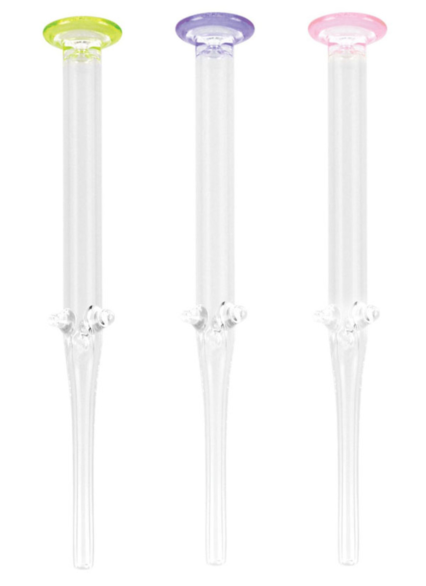 Glass Honey Dab Straw - 6.5" | Colors Vary