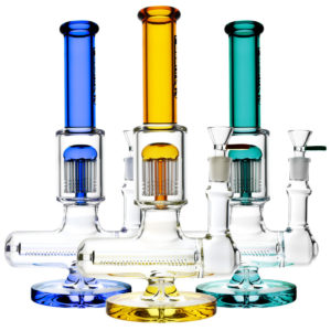 Pulsar Jellyfish Inline Perc Water Pipe - 11"