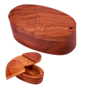 Oval Wooden Trick Storage Box - Multiple Sizes