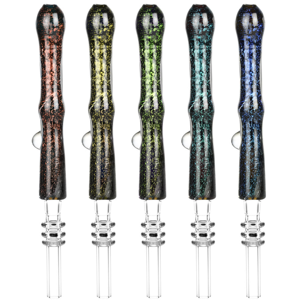 Pulsar Galaxy Glass Dab Straw | 6" | Colors Vary