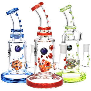 Pulsar Glass Wig Wag Ball Perc Rig | 8"