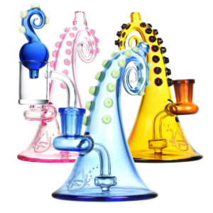 Pulsar Octopus Mini Dab Rig w/ Carb Cap | 4.5"
