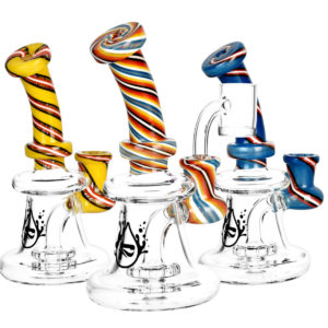 Pulsar Retro Stripe Swirl Mini Rig | 6"