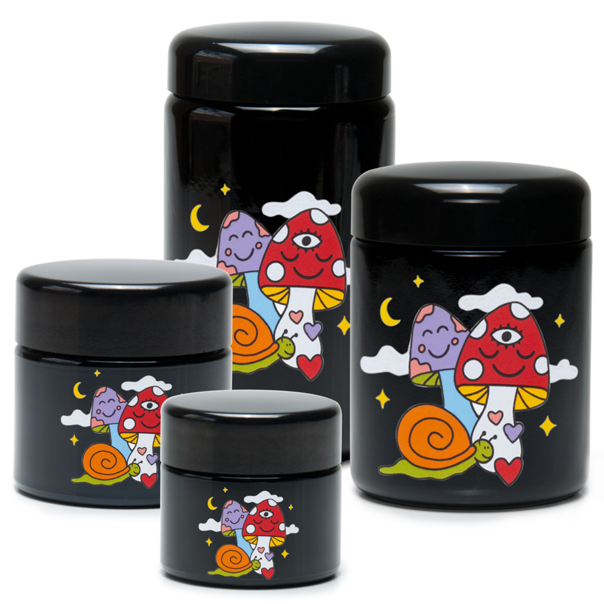 420 Science UV Screw Top Jar | Woke Cosmic Mushroom