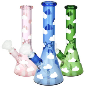 Up in the Clouds Beaker Water Pipe | 10"