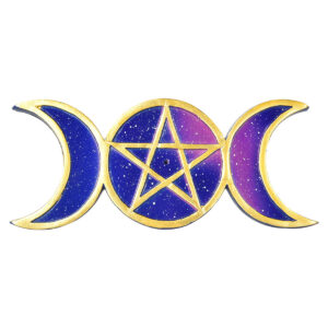 Pentagram Moon Incense Burner | 8" x 3.5"