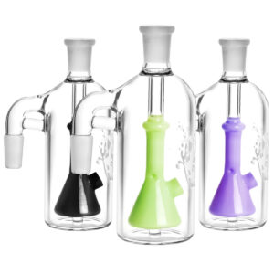 Pulsar Beaker Perc Ash Catcher | 90 Degree | Colors Vary