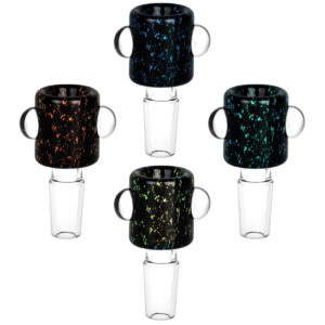 Space Tunnel Dichro Herb Slide Bowl | Colors Vary