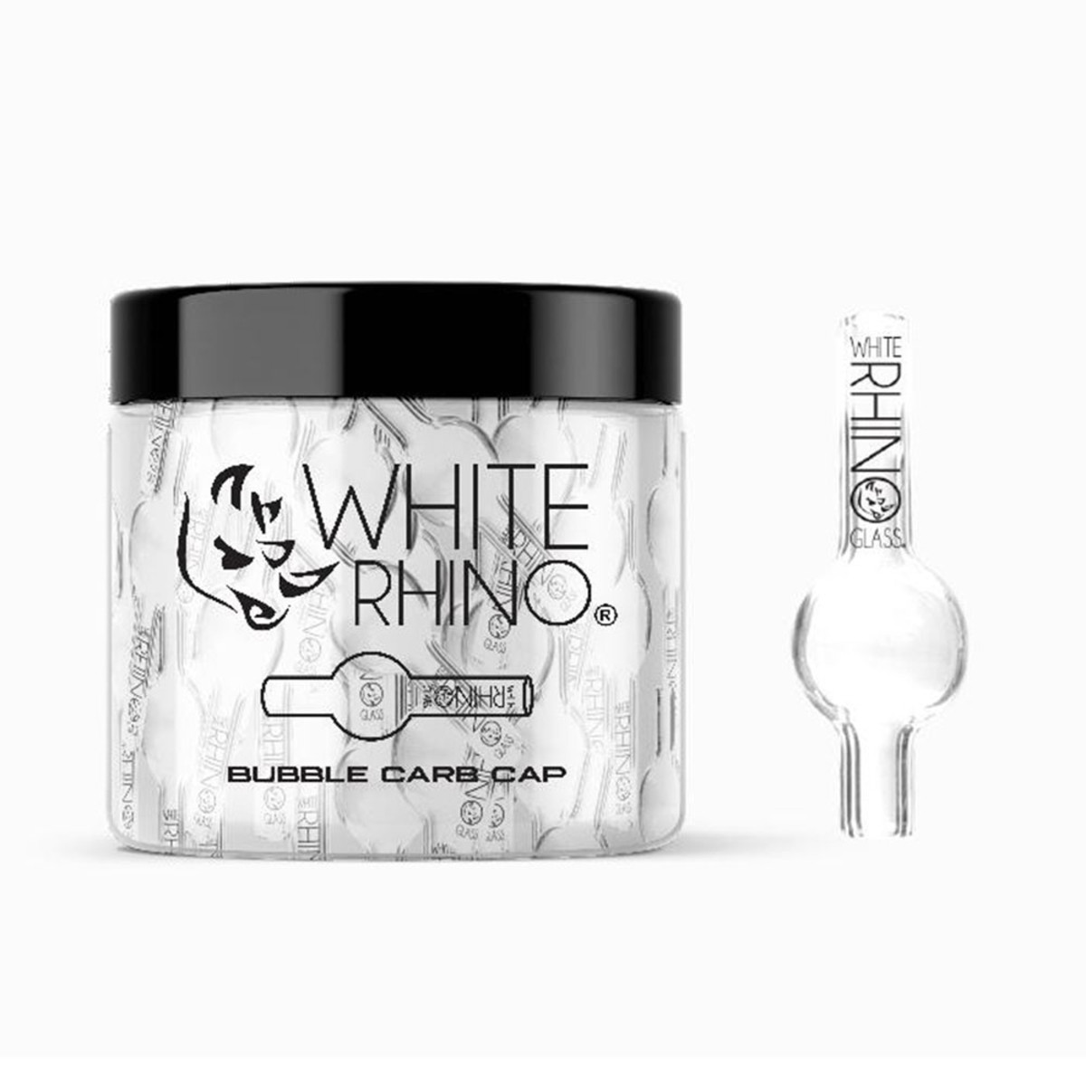 White Rhino Glass Bubble Carb Cap | 22mm