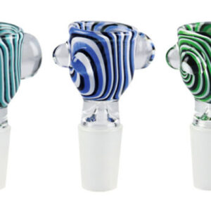 Worked Glass Herb Slide - 14mm Male