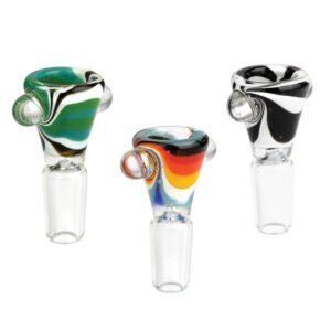 Pulsar Worked Swirl Herb Slide | Colors Vary