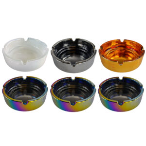 Smokezilla Oil Slick Glass Ashtray | 4.5"